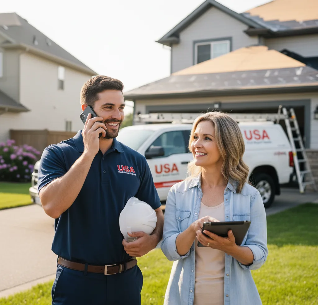 USA Roof Repair Experts customer support in Dixmont